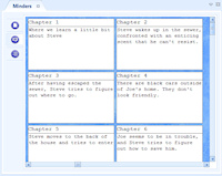 Use the storyboard and index cards to outline and arrange your story.